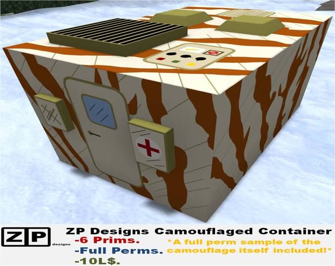 ZP Designs Camouflaged Container