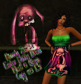 Bloody Zombie Easter Mesh Dress