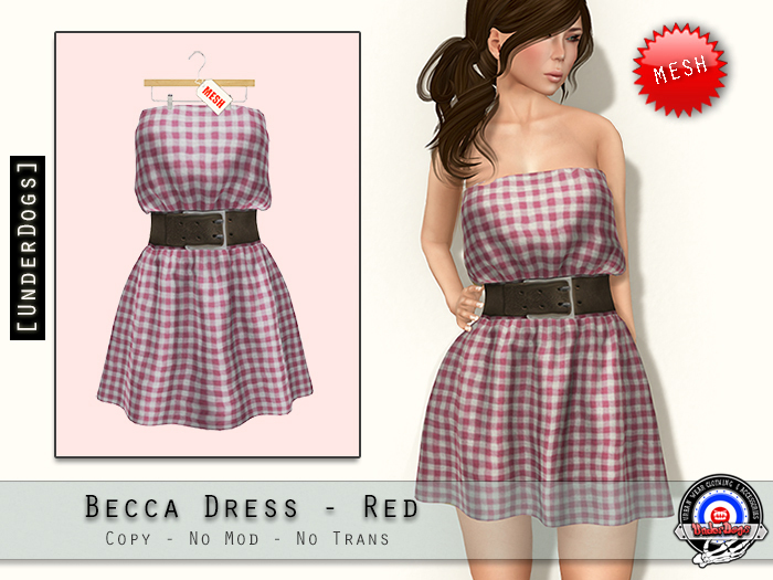 [UD] - Becca Dress - Red - Mesh (Bag)