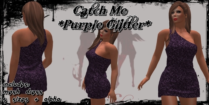 ^WSC^ Catch Me *Purple Glitter* {Mesh}