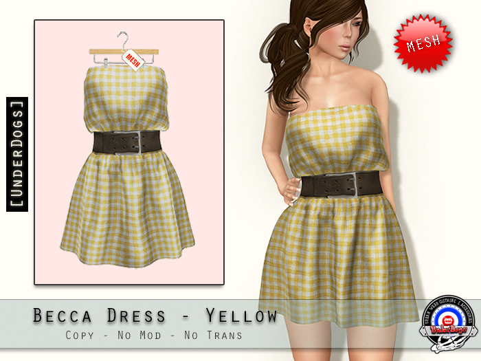 [UD] - Becca Dress - Yellow - Mesh (Bag)