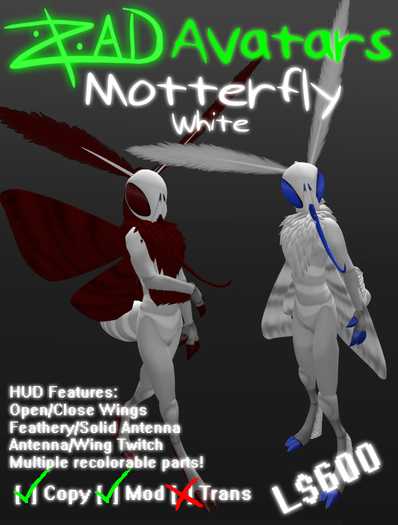 [ZAD] Motterfly WHITE