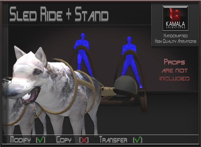 Vehicles *Sled Ride + Stand* Transferable Poseballs