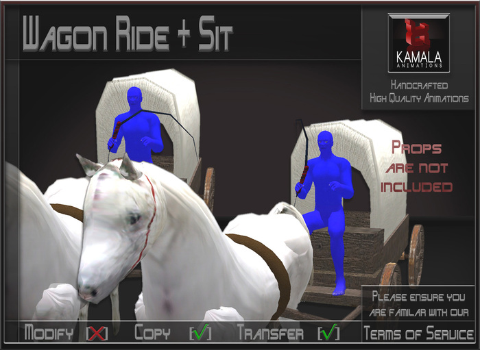 Vehicles *Wagon Ride + Sit* Animations for Builders