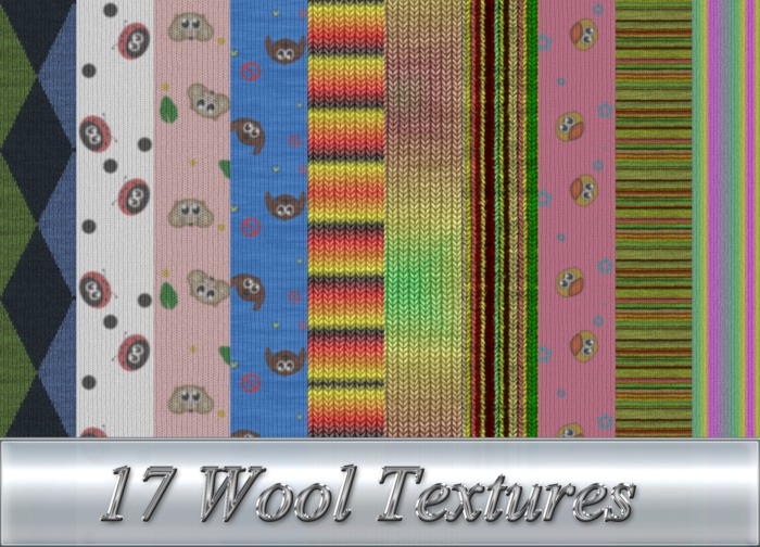 17 FULL PERM Seamless Wool Textures Vol 2 
