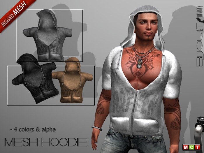 [BiJOU&T] . Male Mesh Hoodie's!
