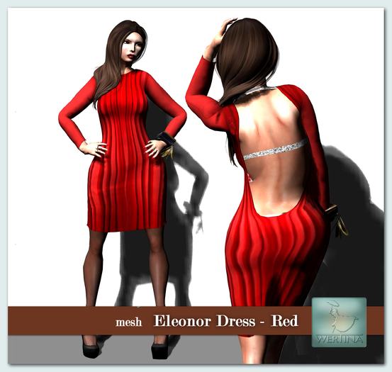 WERTINA - Eleonor Red - Dress MESH