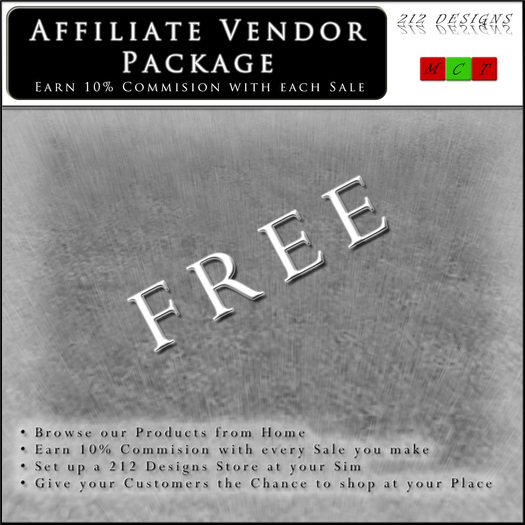 212 Designs - Affiliate Vendor Pack