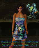 Brain Basket Easter Bunny Mesh Dress