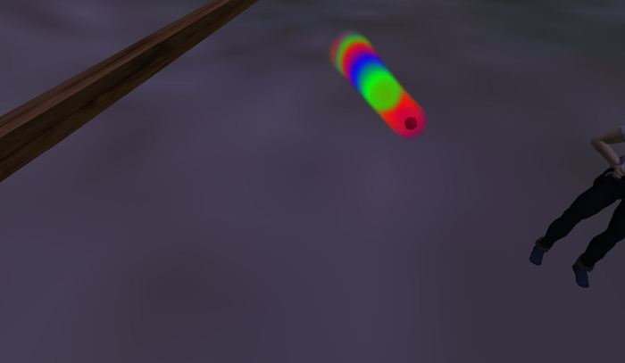 Fountain of Color Particles