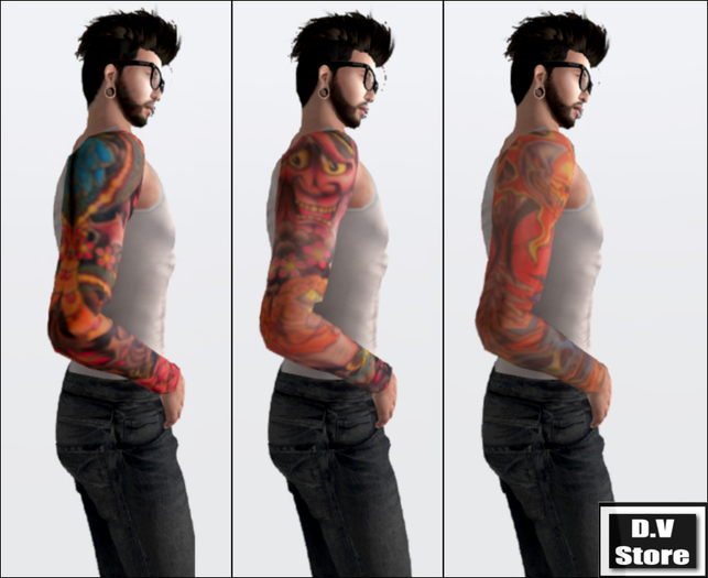 [DV] Colored Arms Tattoo Pack