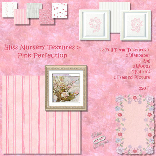 Bliss Nursery Textures - Pink Perfection - Box
