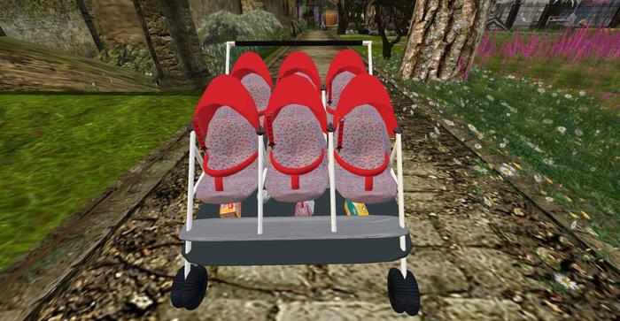 Baby carriage 6Tweens-red