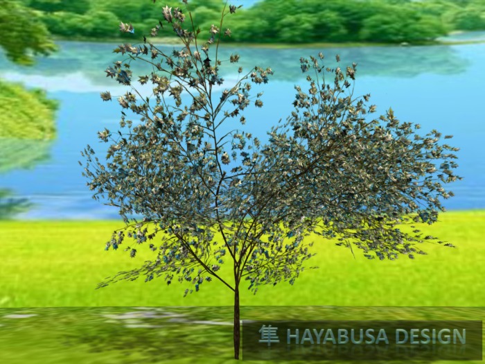 1 Prim TRUE Plant - Shrub, True 3D Trunk, True Foliage, Copy&Modify Spring Summer