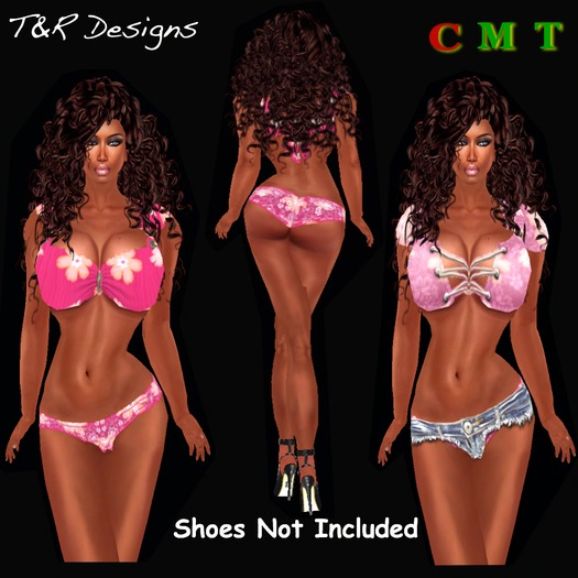 T&R Designs 1 Pink Country Short set