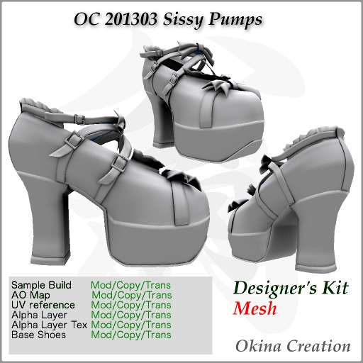 Designers kit OC 201303 Sissy Pumps (D-kit)