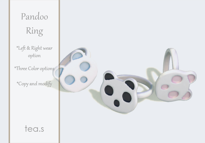 [tea.s] Pandoo Ring - Black