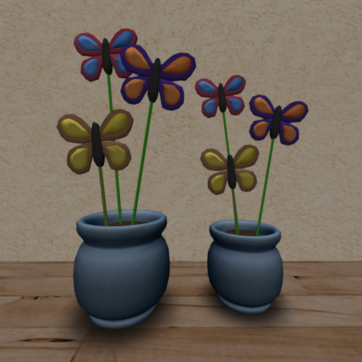 Butterfly Pot - Multi Med & Sm