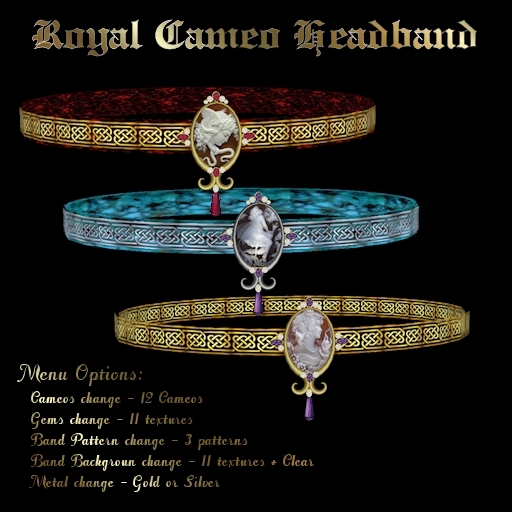 Ashira's Royal Cameo Headband