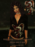 Zombie Bunny With Egg In His Tongue mesh Tshirt
