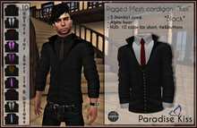{Paradise Kiss} Keil-Rigged Mesh Cardigan-Black