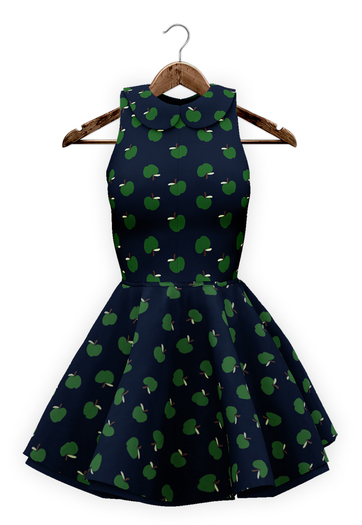 {mon tissu} Rokoray Dress (X X S/XS/S/M/L) ~ Apples