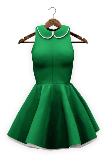 {mon tissu} Rokoray Dress (X X S/XS/S/M/L) ~ Green