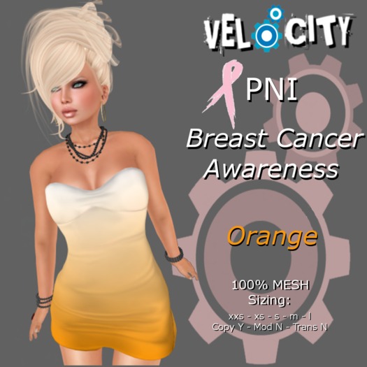 VELOCITY PNI Orange Tube Dress