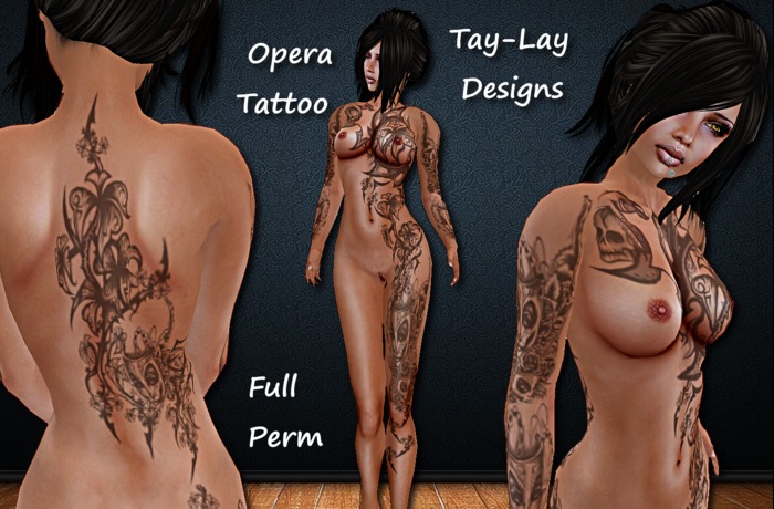*Tay-Lay-Designs!!!Opera-Tattoo-Female-Full-Perm