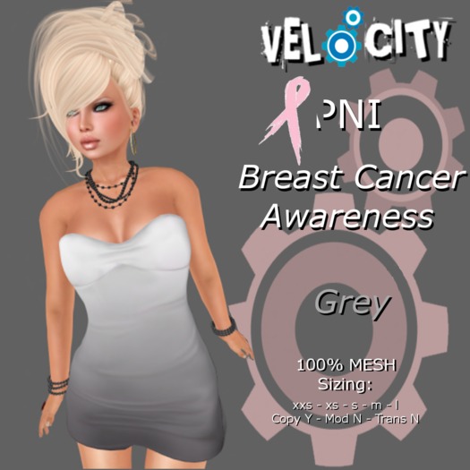 VELOCITY PNI Grey Tube Dress