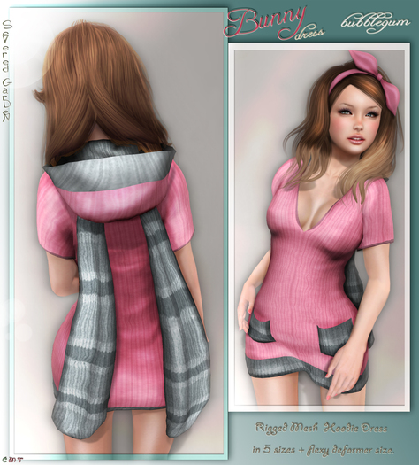 *{ SeVered GarDeN }* Bunny dress - bubblegum