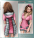 Bunny dress bubblegum