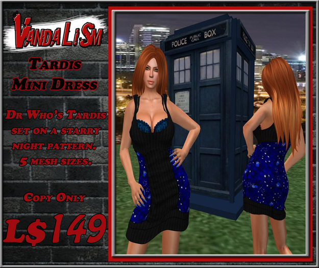 The Tardis Mesh Mini Dress