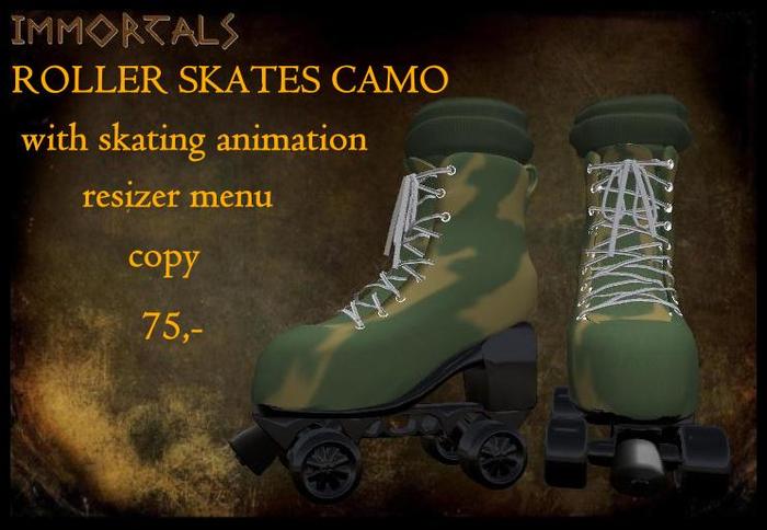 IMMORTALS ROLLER SKATES CAMO
