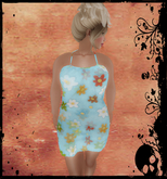 *MM* Halter Dress Summer Fun Blue