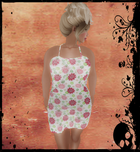 *MM* Halter Dress  Pink Flowers