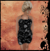 *MM* Halter Dress Black lace