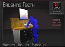 Bathroom *Brushing Teeth* Copyable Poseball