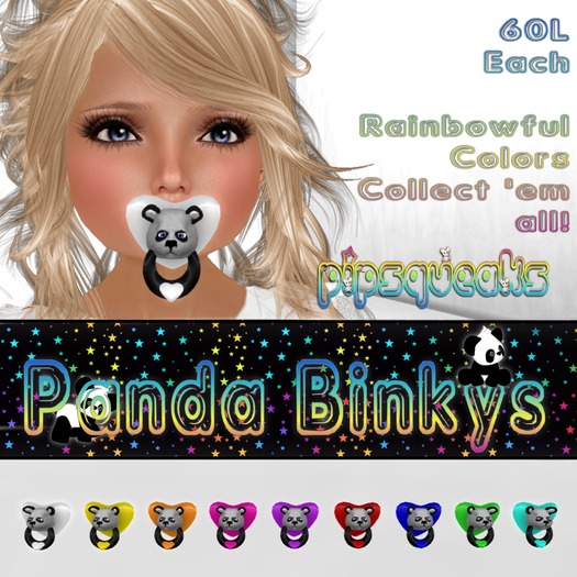 {PIP} Panda Head Binky White