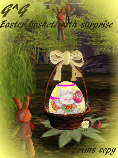 G^G  Easter basket with surprise
