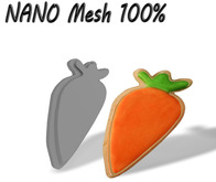 T-3D Creations [Carrot Cookie - NANO -] MESH - Full Perm
