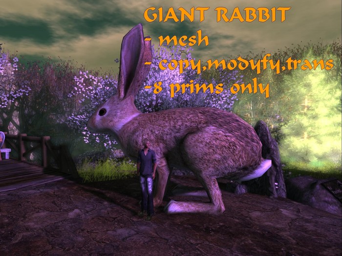 Full perm  GIANT Easter rabbit