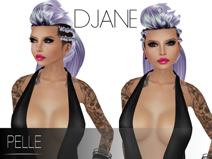 Pelle - DJANE MESH RIGGED  HAIR PURPLE