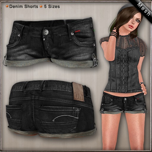 DN Mesh: Laura Shorts - Black