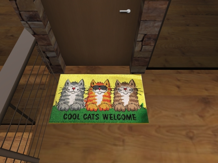 TM Cool Cats Welcome Mat