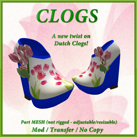 CLOG -  Blue/White 