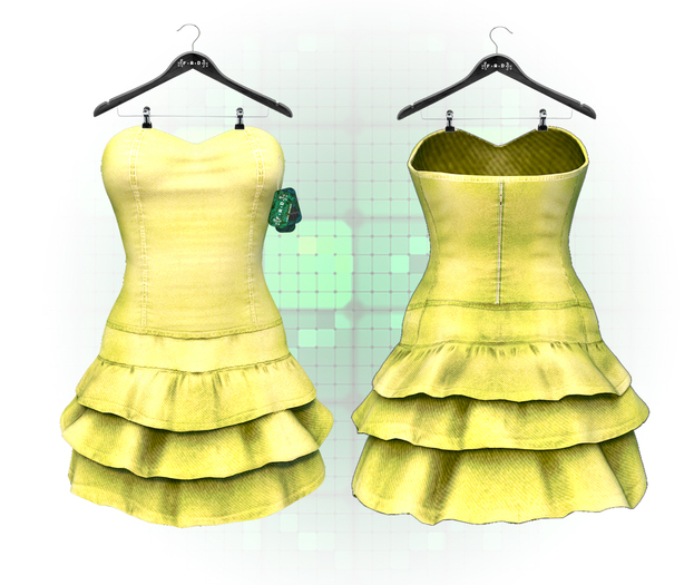 :{F.A.D.}: Daisy Denim Dress Yellow