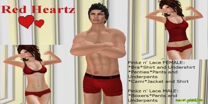 [SP] Red Heartz Set Female/Male