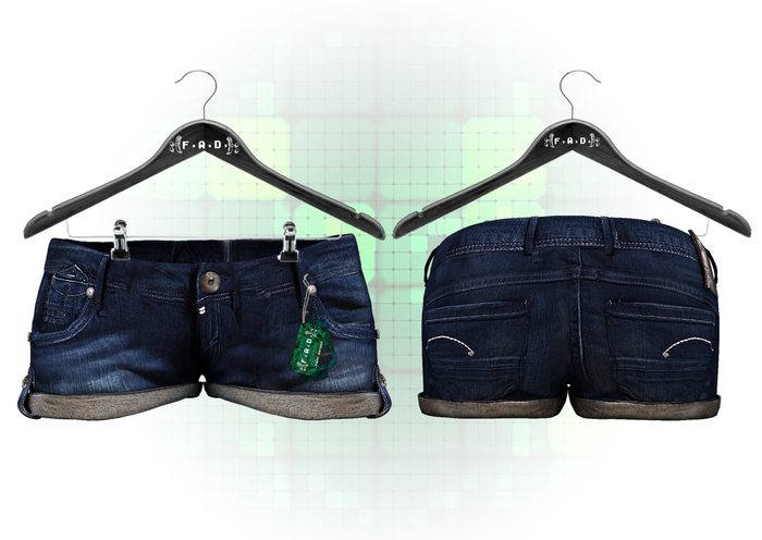 -Fade Arcade- Mesh Shorts Dark Blue