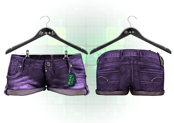 -Fade Arcade- Mesh Shorts Purple